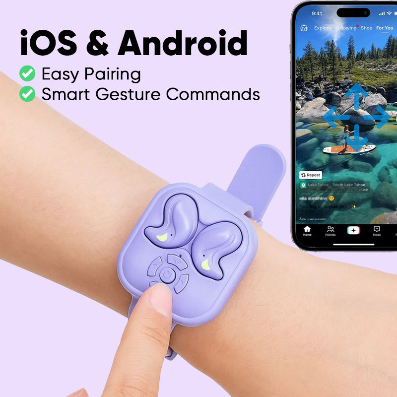 Bluetooth Earbuds Smart Sleep Headphone Watch with Gesture Control