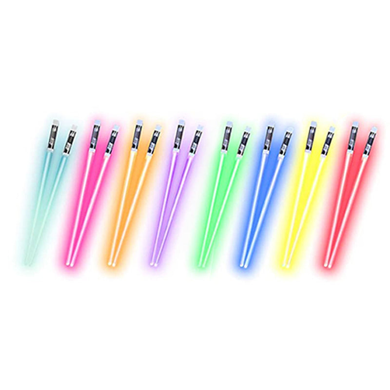 LED 9 colors luminous chopsticks