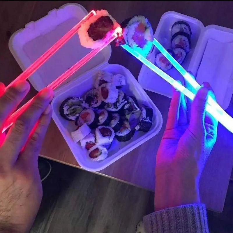 LED 9 colors luminous chopsticks
