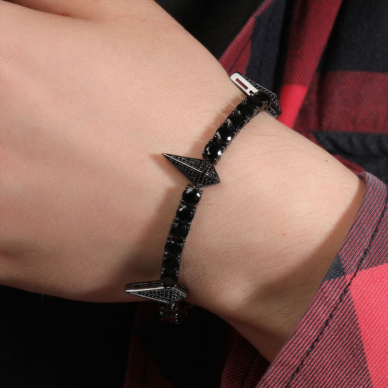 Rhinestone Panther Hip Hop Bracelet