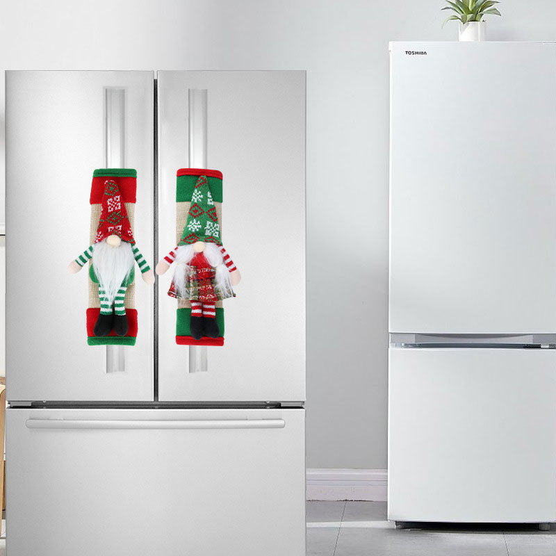 🎅 Santa Claus Refrigerator Handle Covers Set