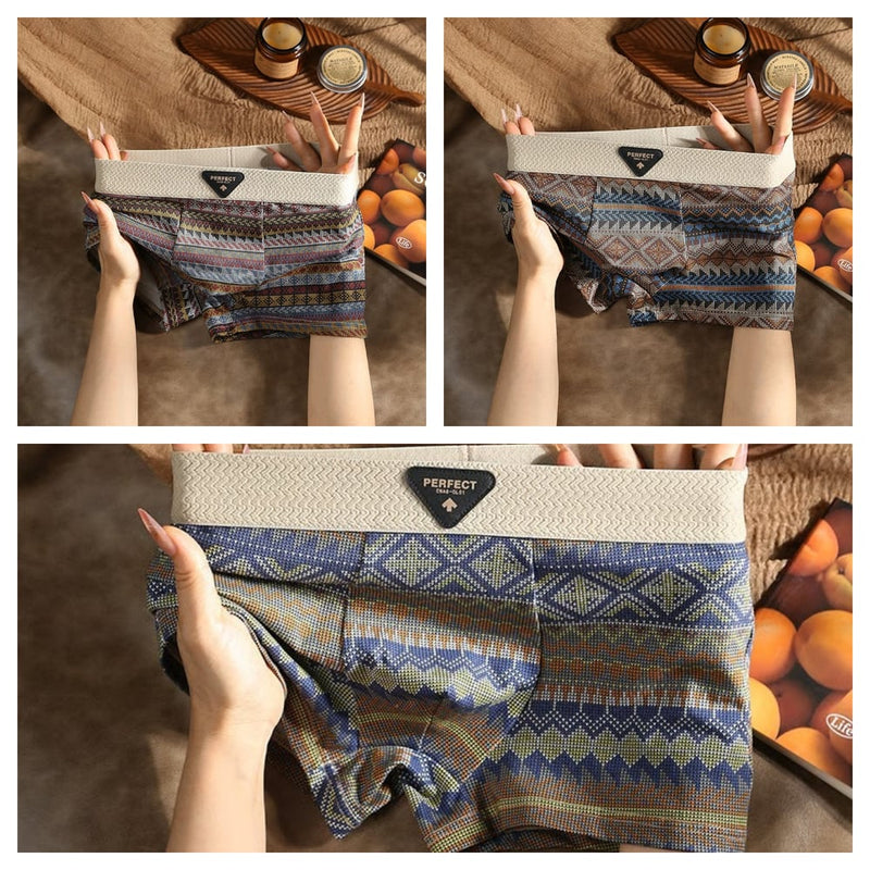 Men's Retro Pattern Boxer Shorts