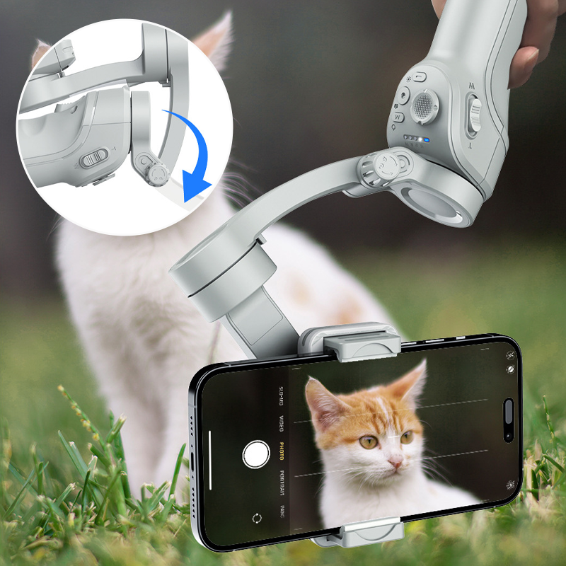 Gimbal Stabilizer for Smartphone with Wireless Charging