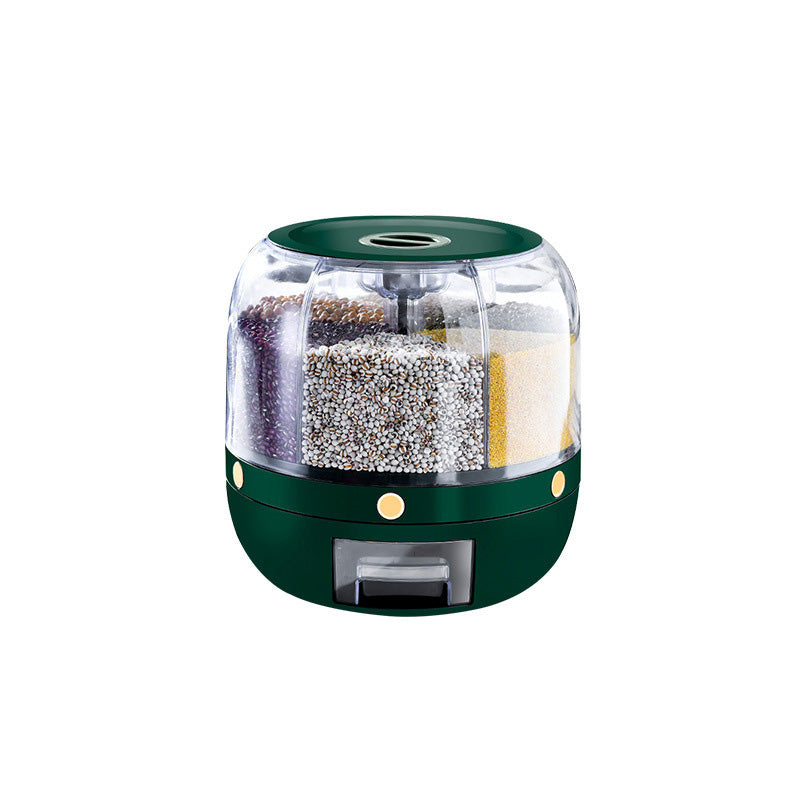Rotating Partition Grain Storage Container