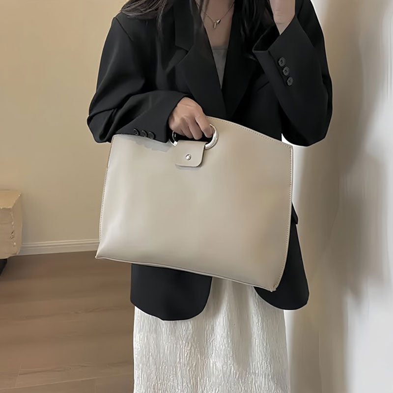 Shockproof Drop-Resistant Leather Computer Carry Bag