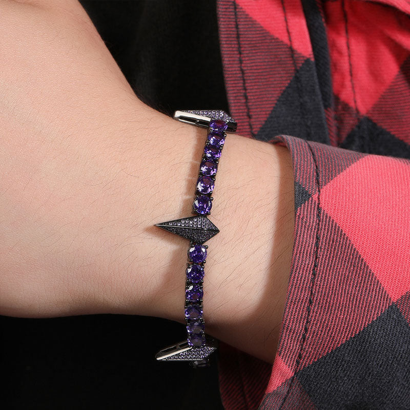 Rhinestone Panther Hip Hop Bracelet