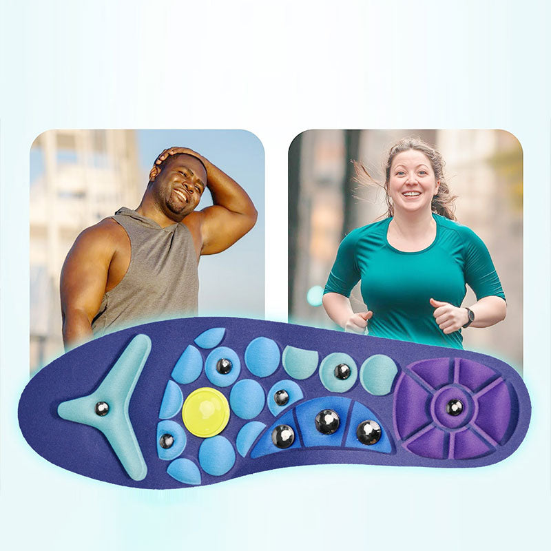 Cuttable magnetic insoles