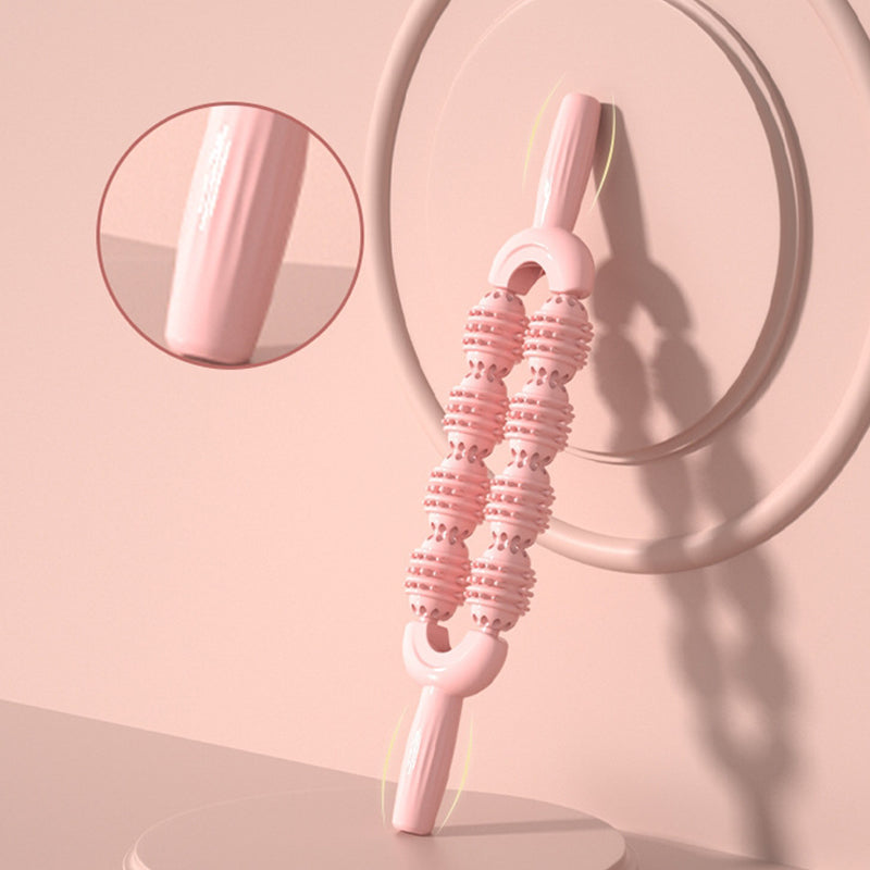 Dual-Row 8-Wheel Sensory Massage Stick