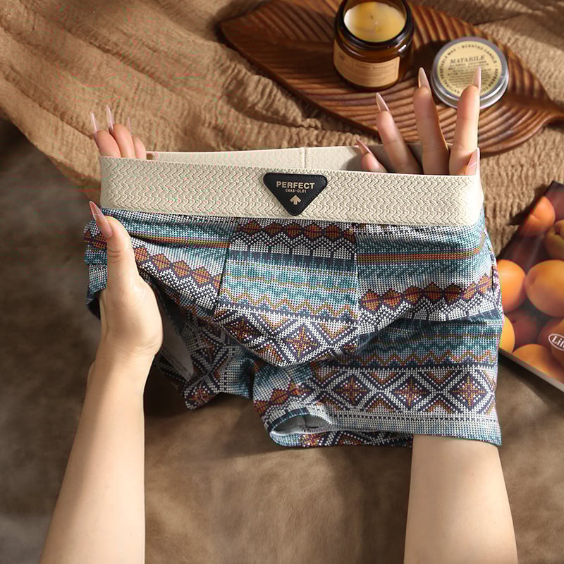 Men's Retro Pattern Boxer Shorts
