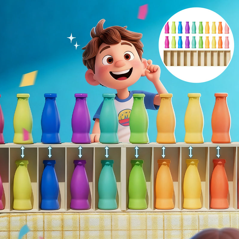 Realistic Beverage Bottle Matching Playset Toy