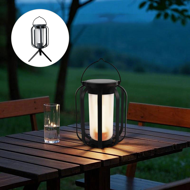 Solar Lantern Outdoor Light with Base