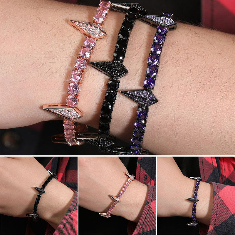 Rhinestone Panther Hip Hop Bracelet