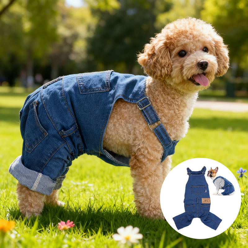 Dog Denim Overall