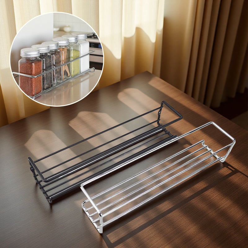 Carbon Steel Wall-Mounted Kitchen Spice Rack