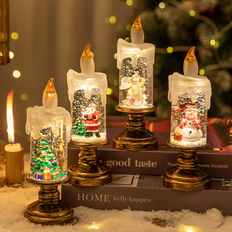 Christmas Candle Night Lights – Luminous Holiday Decoration