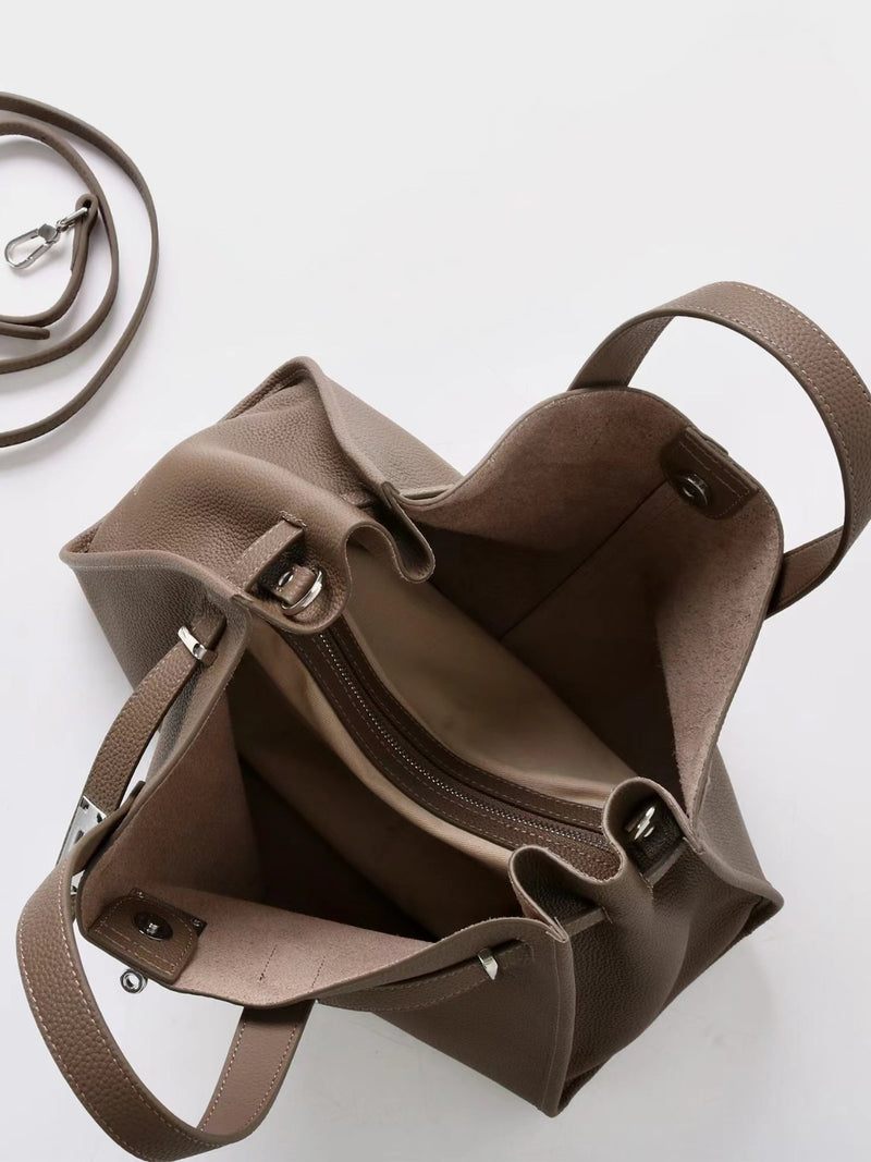 Elegant Leather Tote Bag