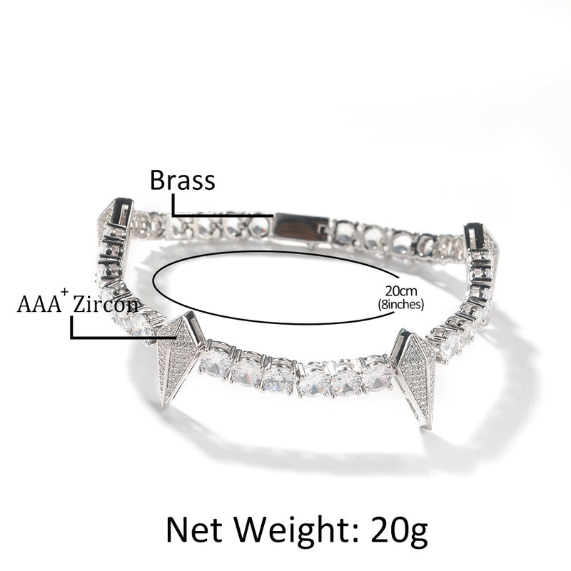 Rhinestone Panther Hip Hop Bracelet