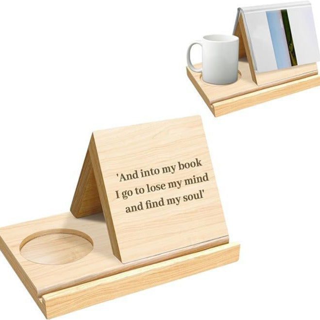 Wooden Book Rest Triangle bookshelf
