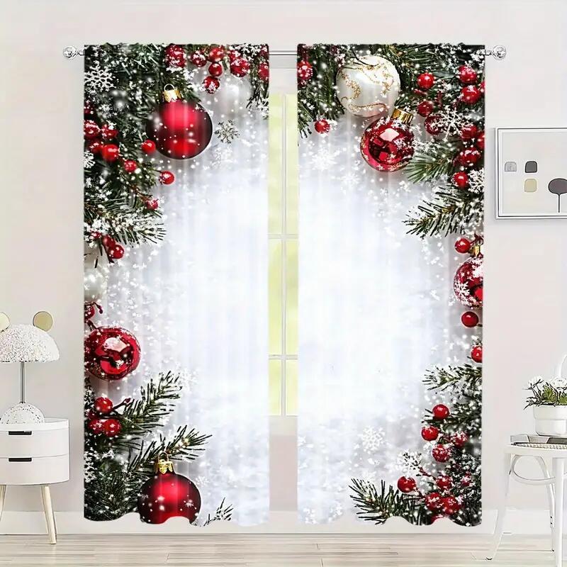 Christmas  Kitchen Curtains for Cabinets & Sink