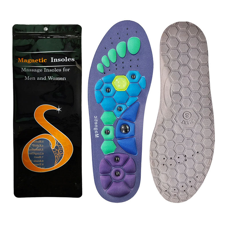 Cuttable magnetic insoles
