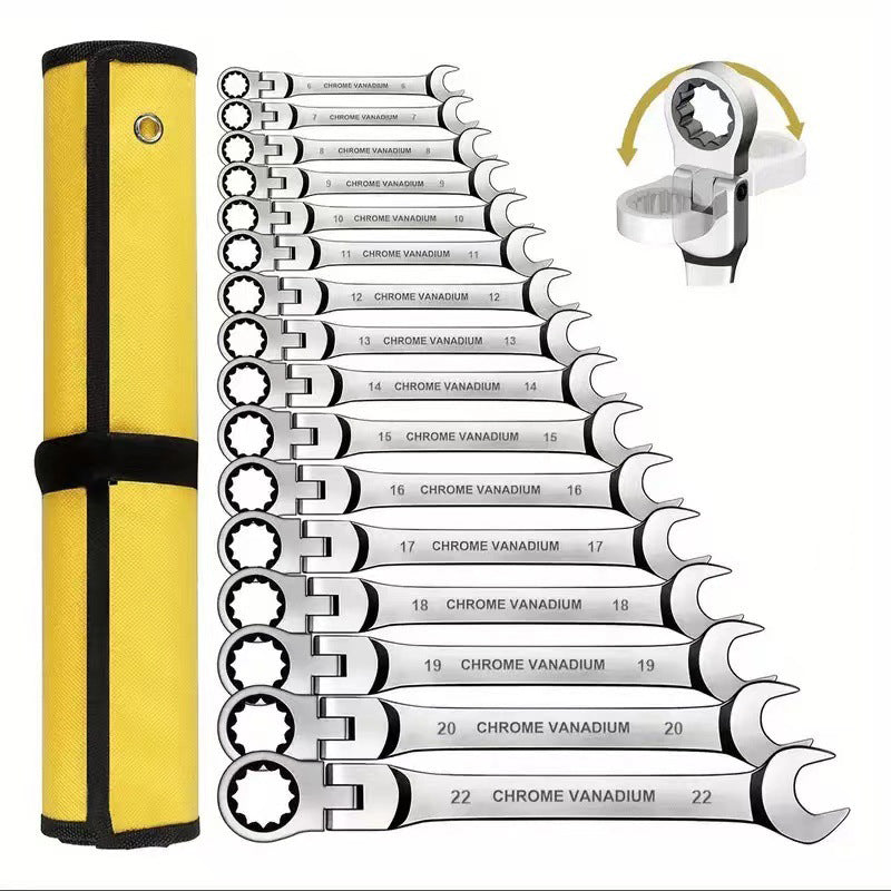 Adjustable Ratchet Wrench Set
