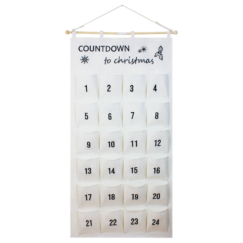 Christmas Countdown Hanging Calendar Bag