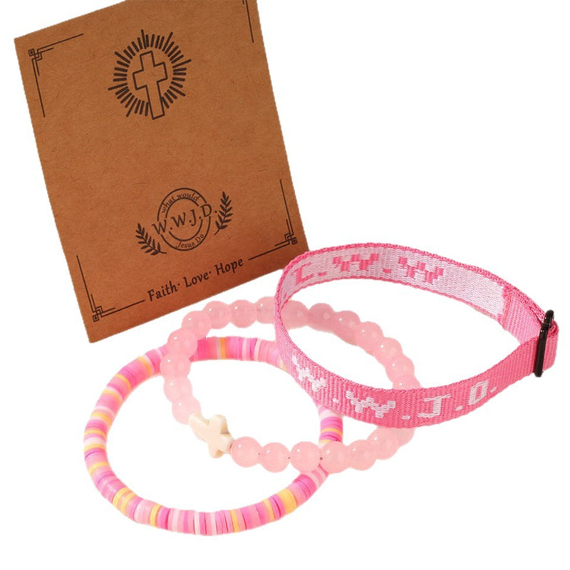 Clay Cross Card Bracelet Set