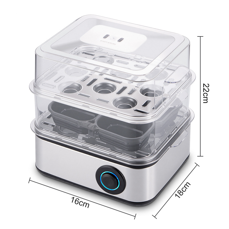 Double-Layer Multi-Function Electric Egg Boiler