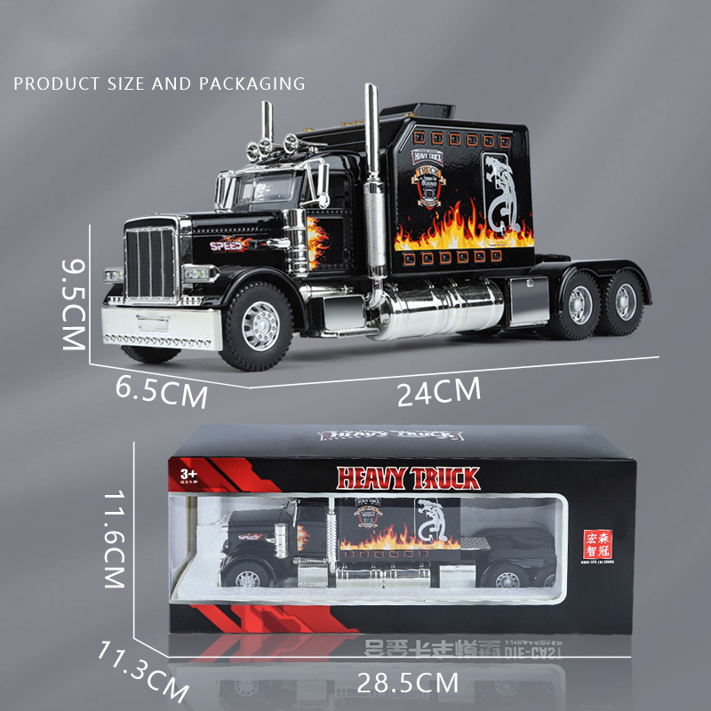 1:24 Heavy-Duty Alloy Truck Model