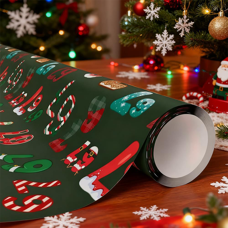 Festive Christmas Wrapping Paper Set