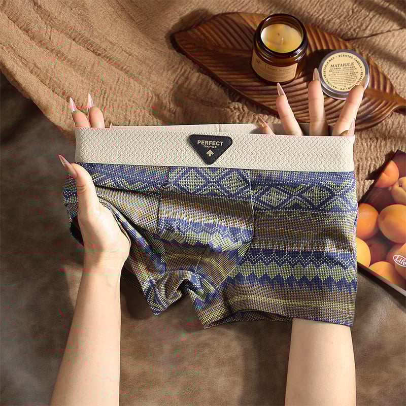 Men's Retro Pattern Boxer Shorts