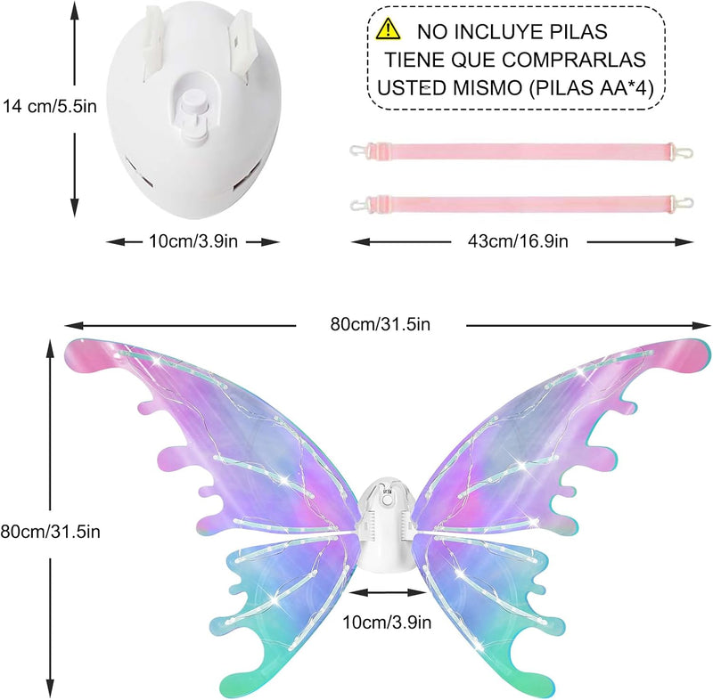 LED Electric Butterfly Wings Costume