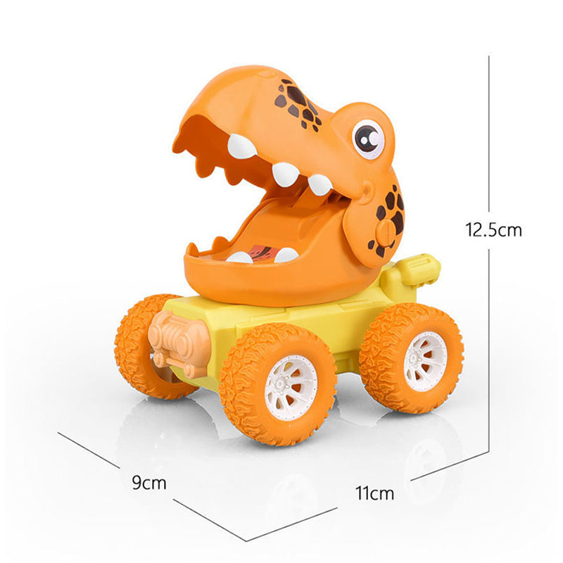 Inertia Press Dinosaur Car Toy