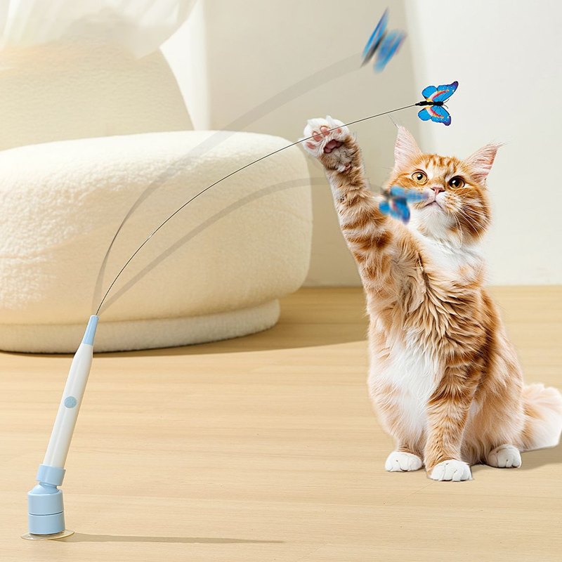 Automatic Suction Cup Electric Cat Teaser