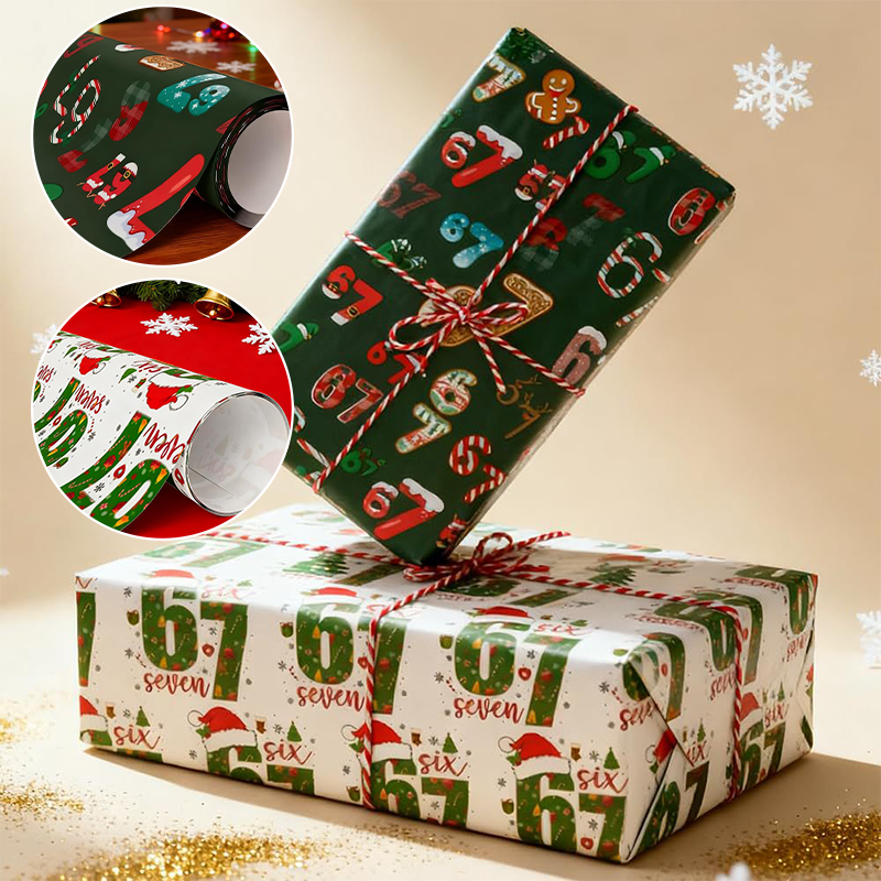 Festive Christmas Wrapping Paper Set