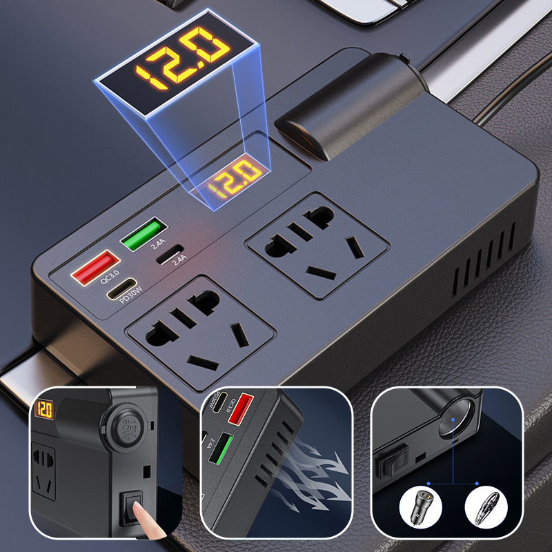 200W Car Power Inverter Charger