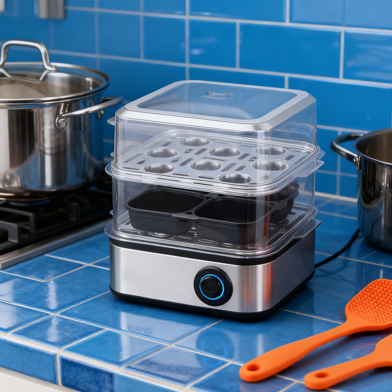 Double-Layer Multi-Function Electric Egg Boiler