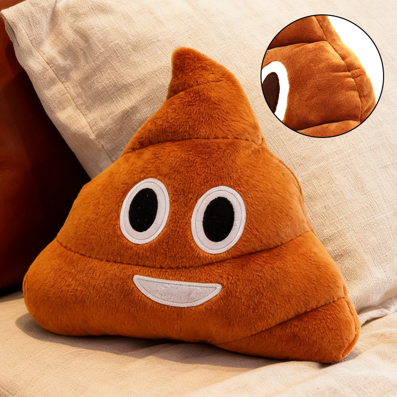 Funny Poop Emoji Plush Pillow