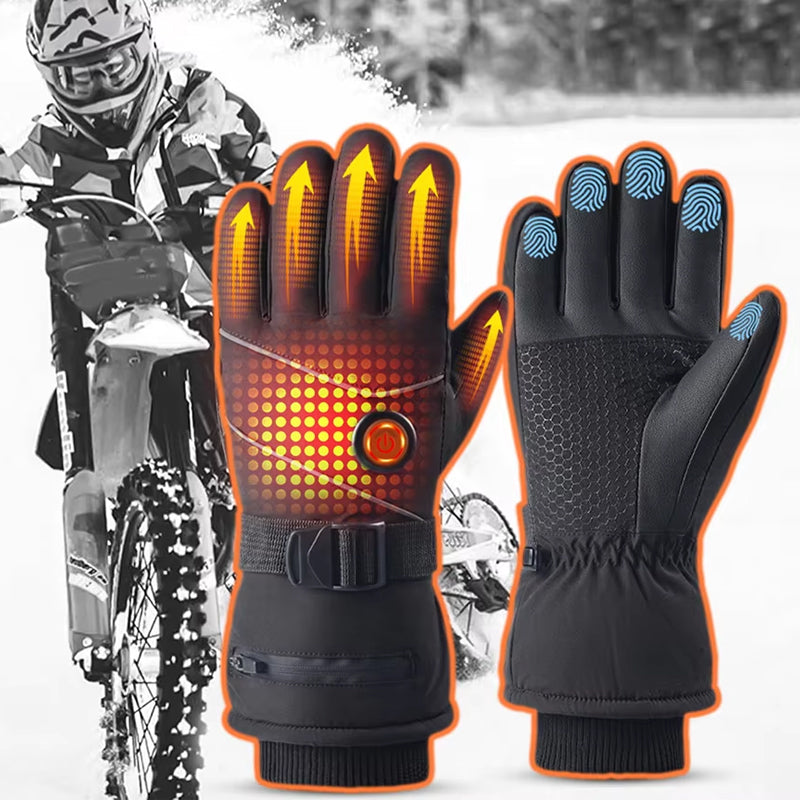 Rechargeable Heated Winter Cycling Gloves