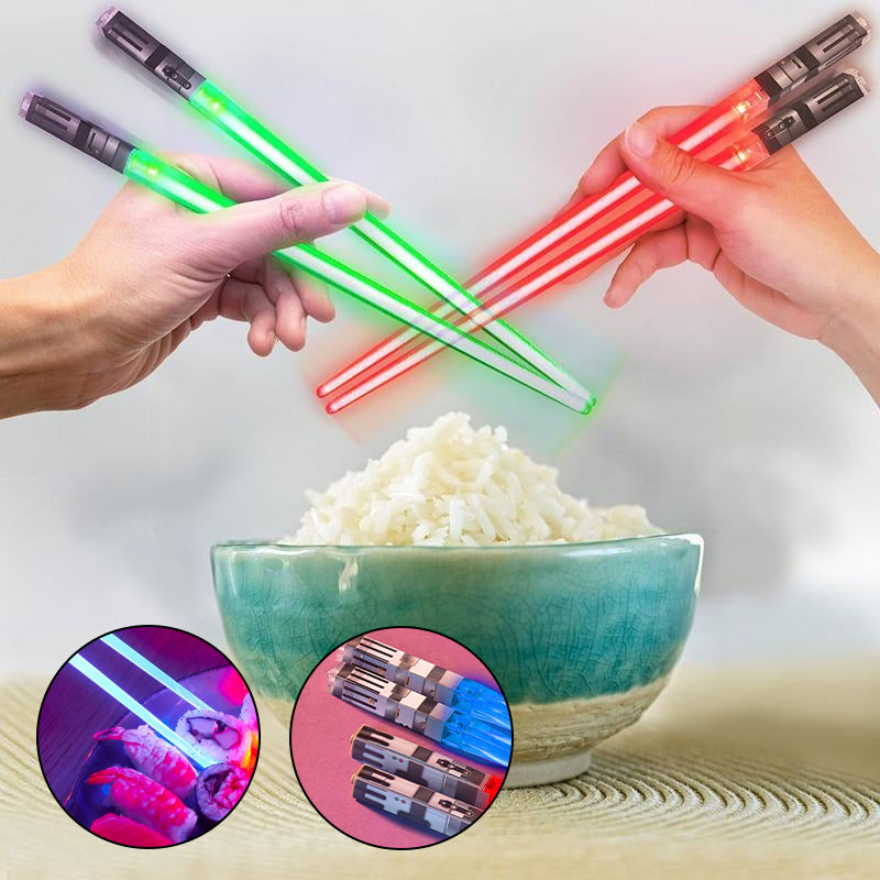 LED 9 colors luminous chopsticks