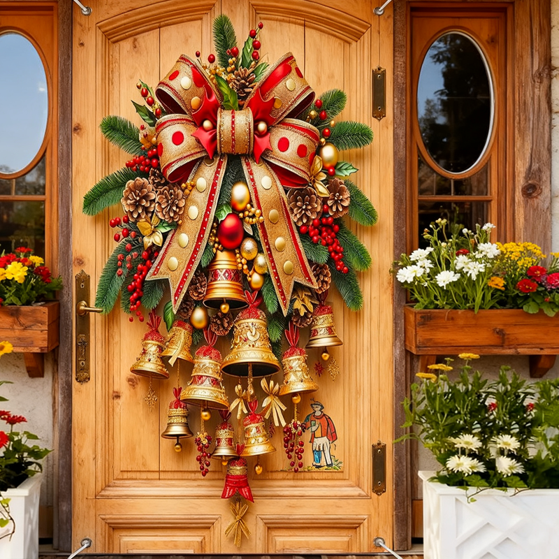Christmas Bell Door Curtain