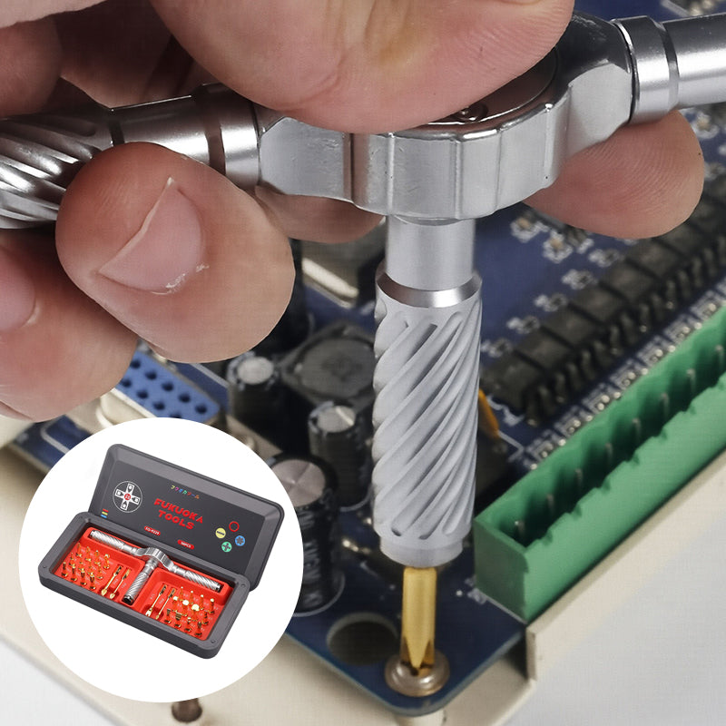 Ratchet Screwdriver Set Multi-Type Bit Kit