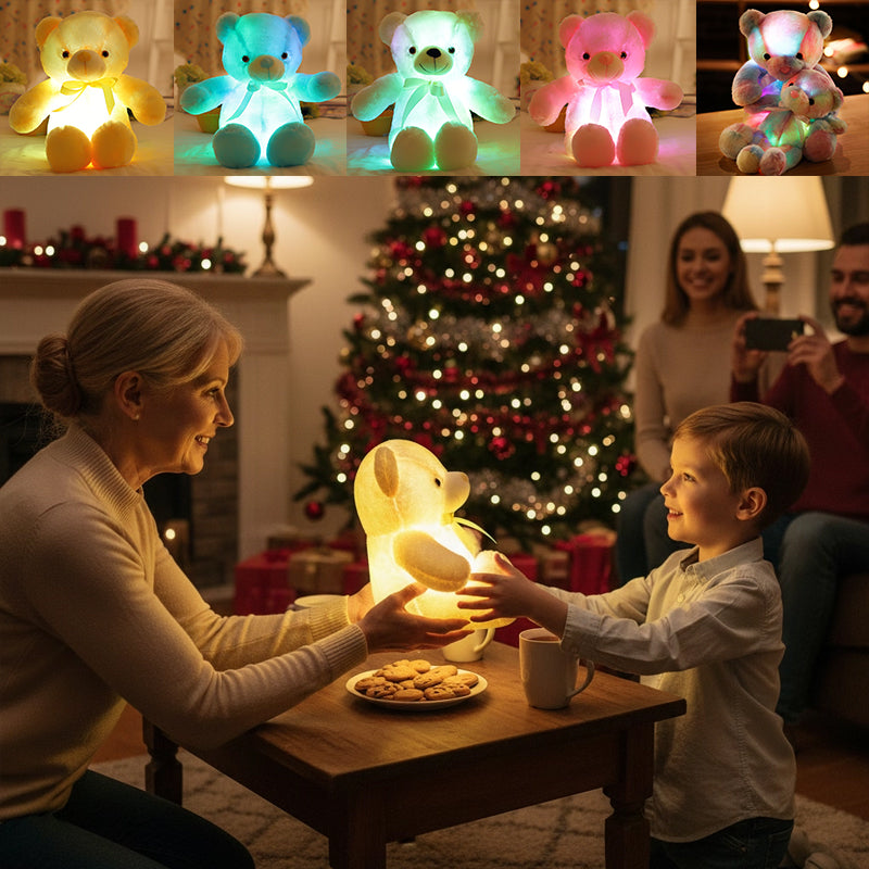 LED Light-Up Teddy Bear Plush Toy