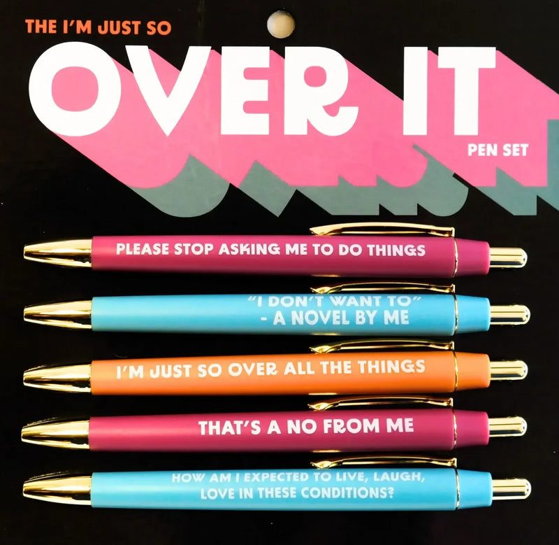 "Over It" Pen Set
