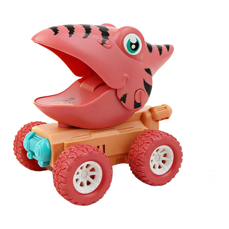 Inertia Press Dinosaur Car Toy