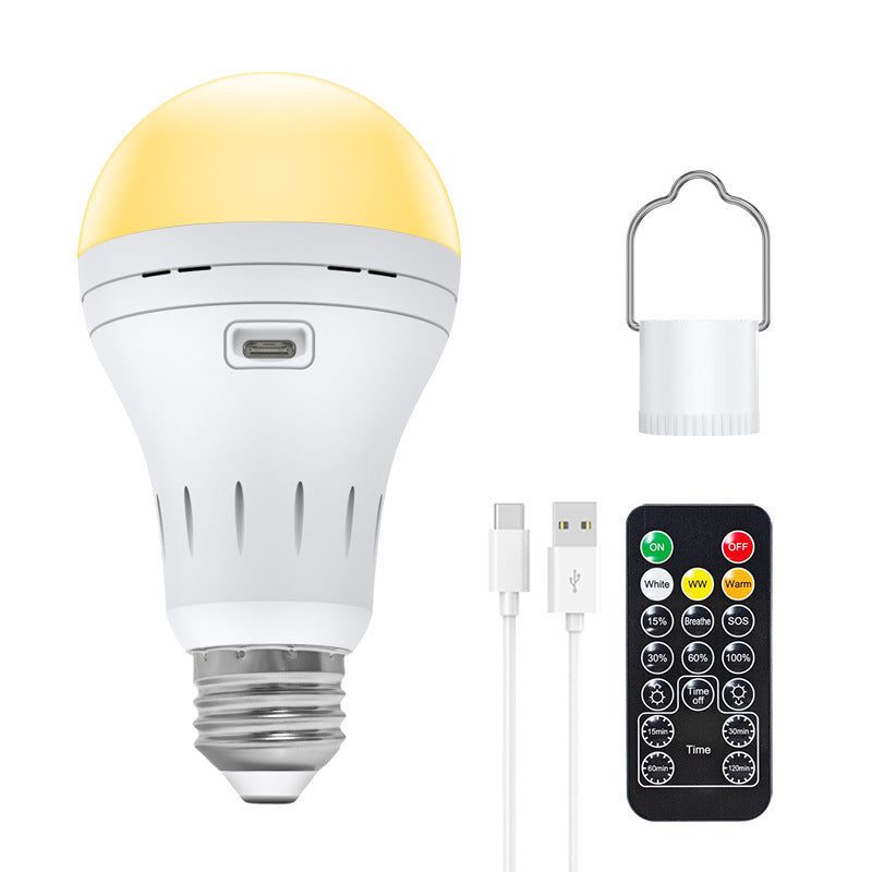 Multifunctional Portable Rechargeable LED Bulb with Remote Control