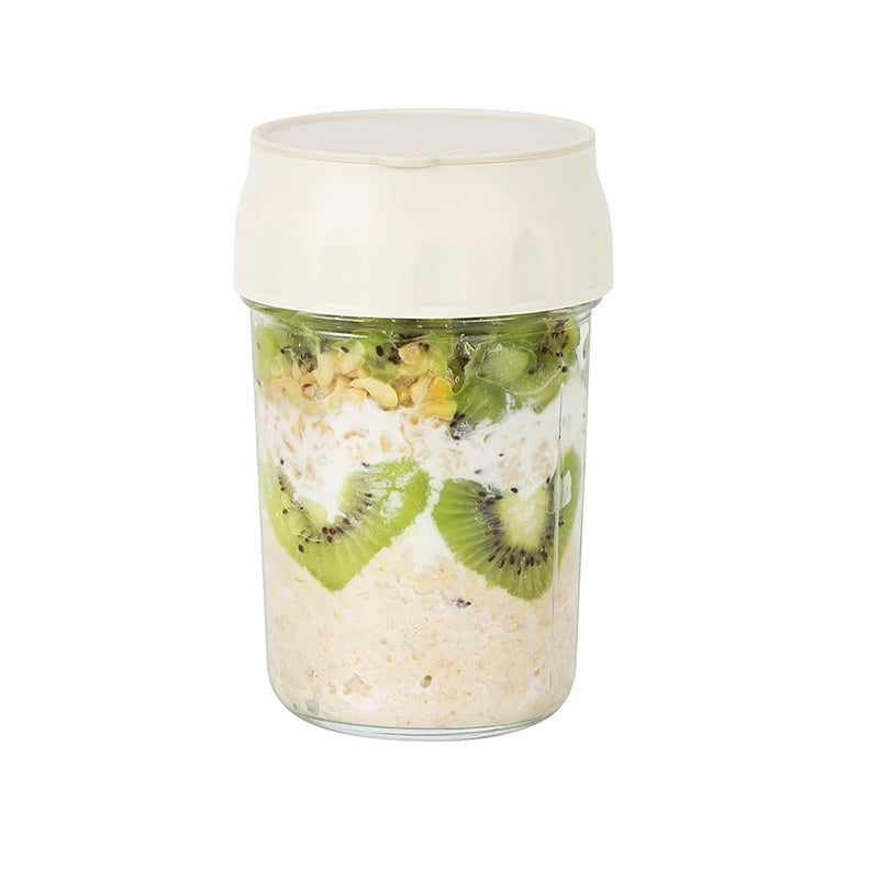 Sealed Breakfast Cup with Folding Spoon