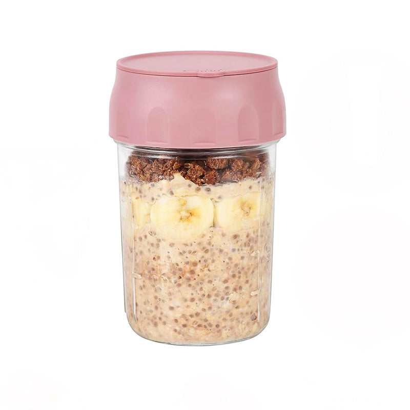 Sealed Breakfast Cup with Folding Spoon