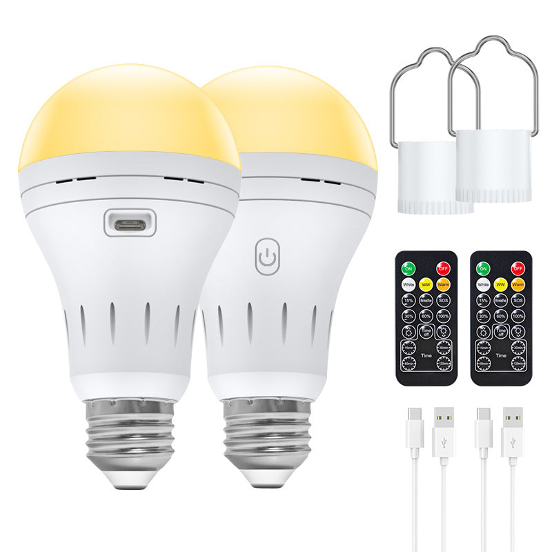 Multifunctional Portable Rechargeable LED Bulb with Remote Control