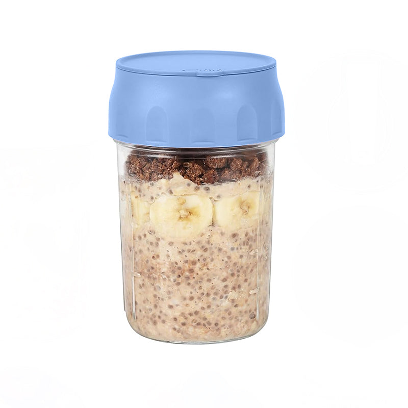 Sealed Breakfast Cup with Folding Spoon